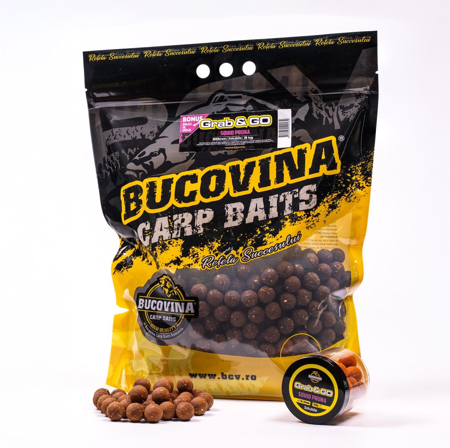Pachetul Grab & GO – Squid pruna Solubil 20mm 5kg Pachetul Grab & GO Squid pruna Solubil 20mm 5kg - Image 1