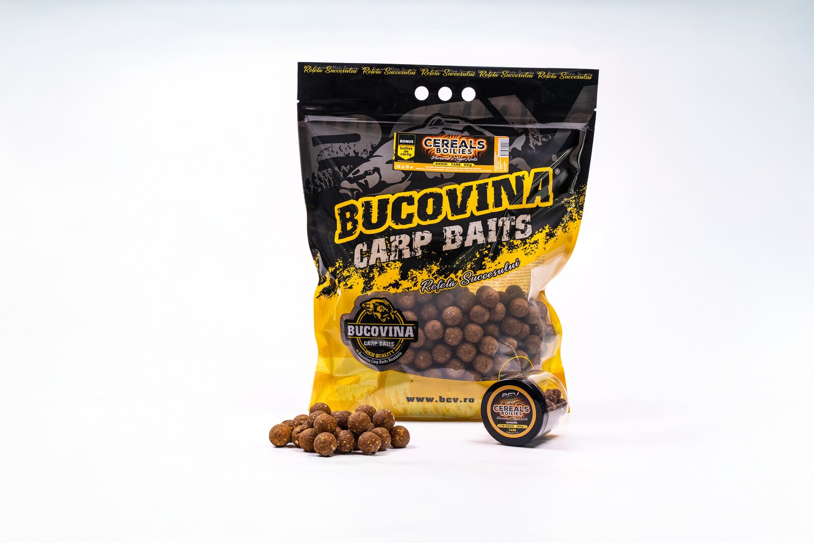 Cereals Boilies – Porumb & Tiger Nuts Tare 24mm – 5kg Cereals Boilies – Porumb & Tiger Nuts Tare 24mm – 5kg - Image 1