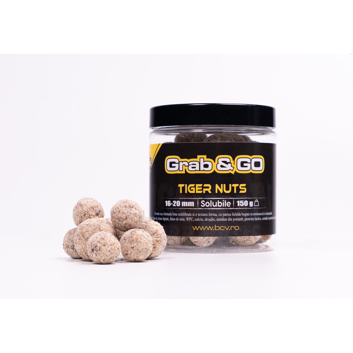 Grab-GO-Tiger-Nuts-boilies-de-carlig-solubil-150-g-1 Grab & GO Tiger Nuts boilies de carlig solubil 16-20mm 150 g - Image 1