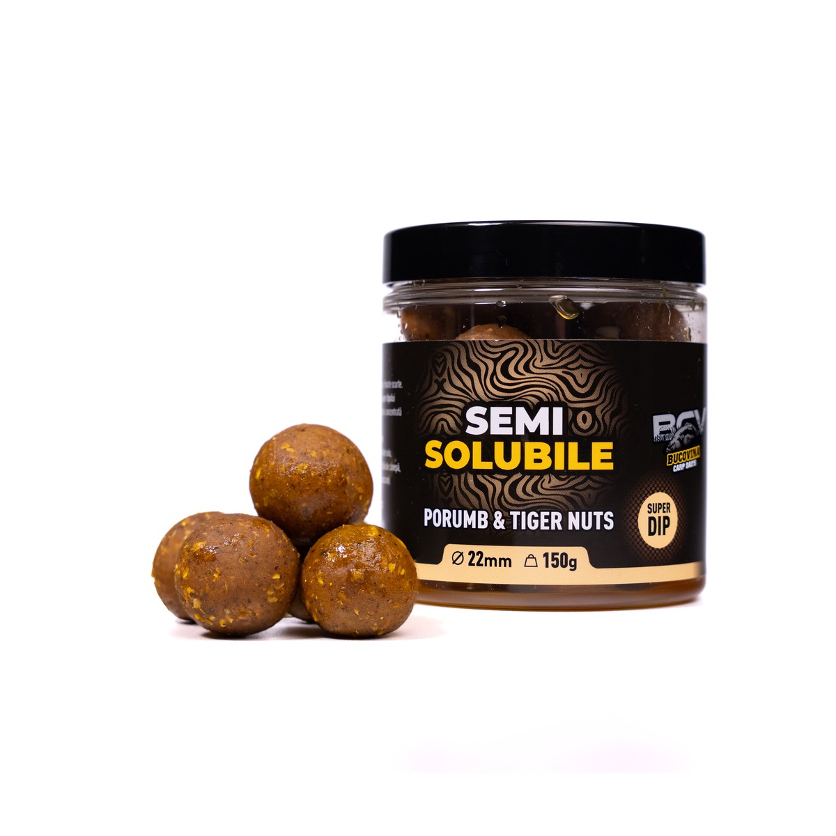 Semisolubile-Boilies-de-carlig-Porumb-Tiger-Nuts-150g-2 Semisolubile Porumb & Tiger Nuts 22mm 150g - Image 1