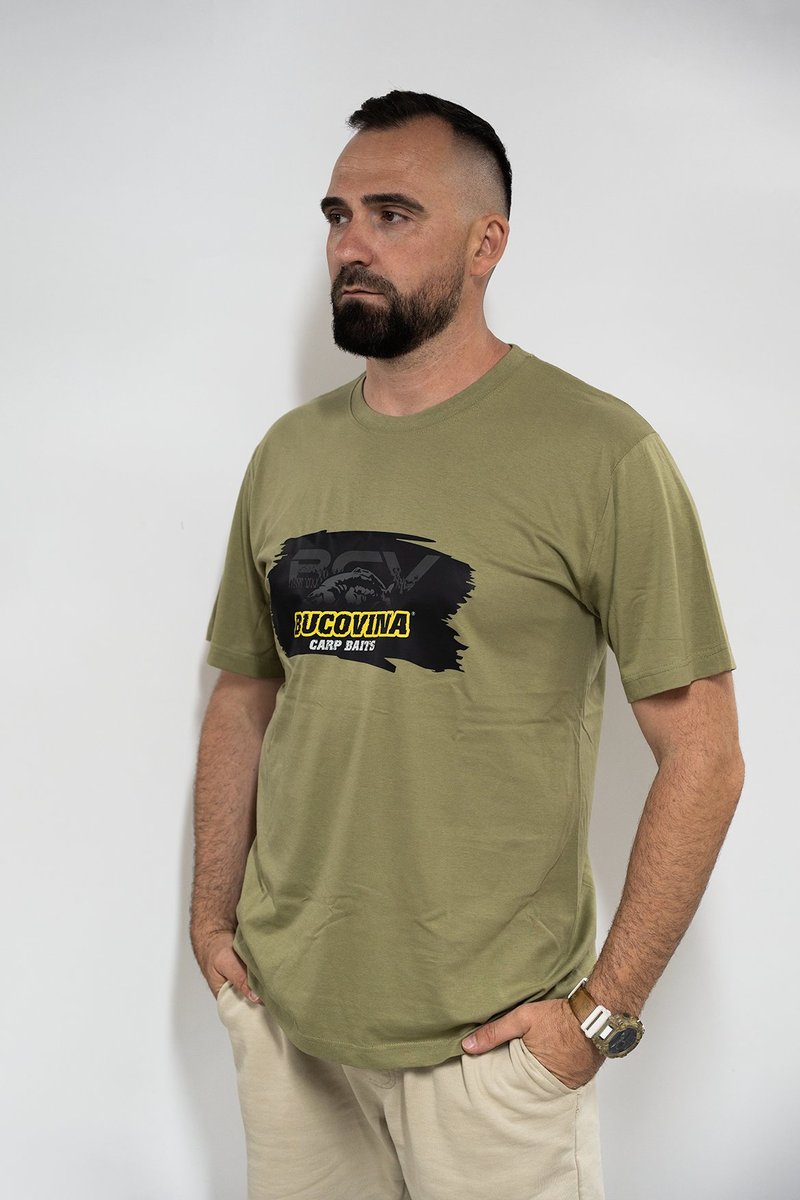 Tricou_BUCOVINA_kaki_XXXXL Tricou BUCOVINA kaki XXXXL - Image 1