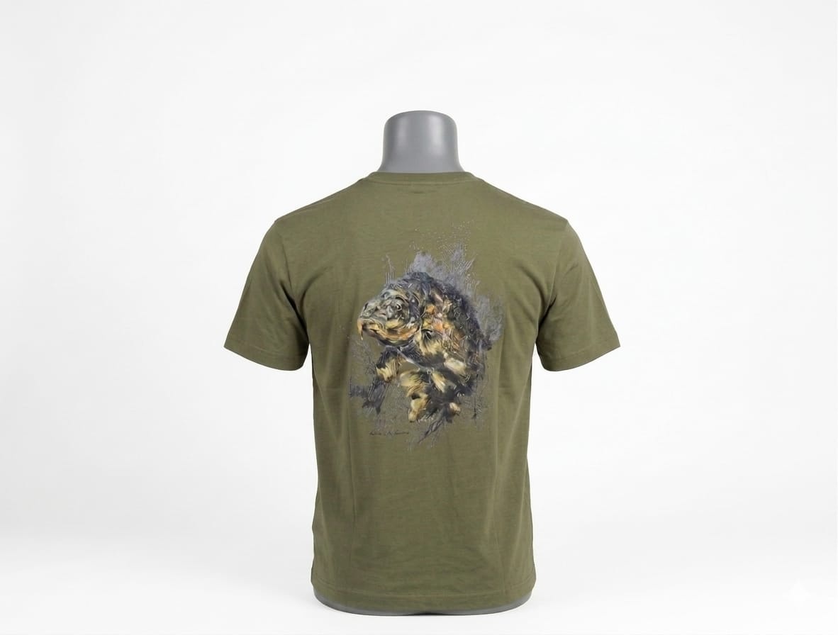 Art on Water – Tricou Kaki by Andrei Vladeanu Art on Water – Tricou Kaki by Andrei Vladeanu - Image 1